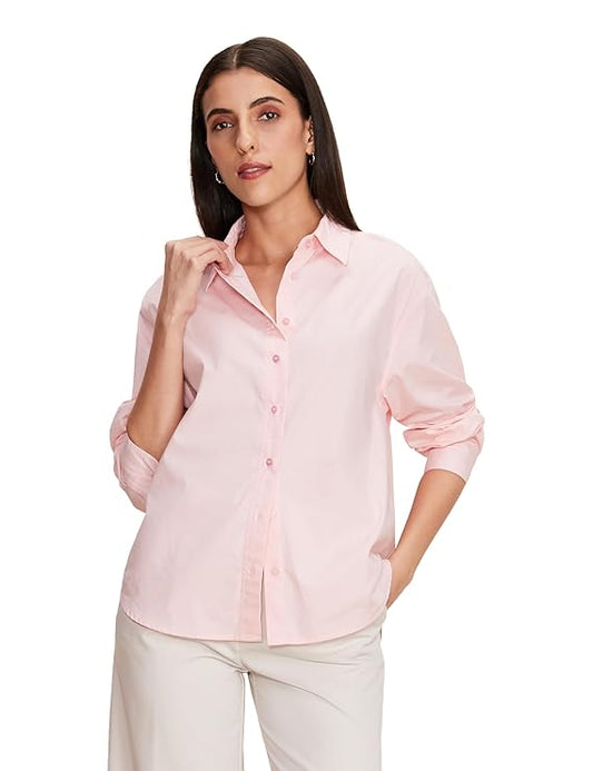 Avalon Brand - Symbol Women's Oversized Cotton Casual Shirt | Available in Plus Size