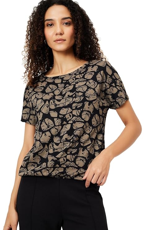 Mirella Women's Cotton Regular Fit T-Shirt – Soft, Breathable Everyday Wear for Casual Comfort
